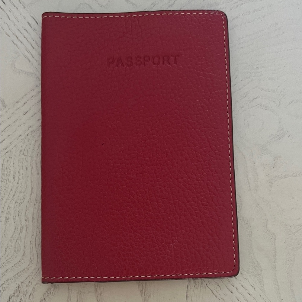 Passport genuine leather cover 10 cm x 14 cm